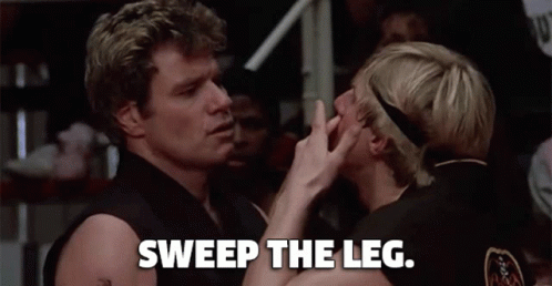 Sweep The Leg Karate Kid GIF