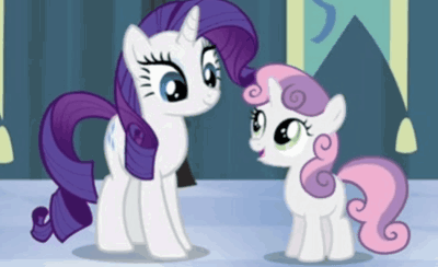 Sweetie Belle And Rarity My Little Pony GIF. This 400 x 244 animated GIF is part of our sweetie belle collection. Created by monita_. View the original…