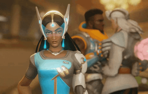Symmetra Baptieste Lifeweaver Baptiste GIF