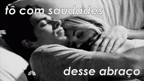 Tôcomsaudades Abraço Dormirdeconchinha Casal Romance GIF