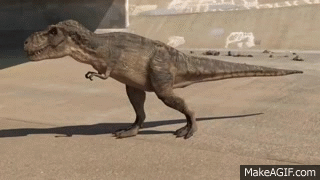 T Rex Walking 4 GIF