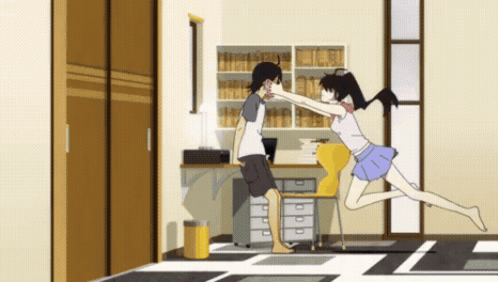 Tackle Hug Anime Hug GIF