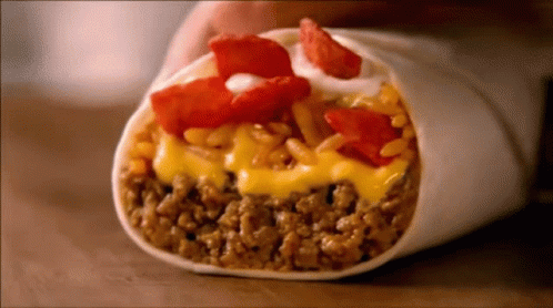 Taco Bell Beefy Crunch Burrito GIF