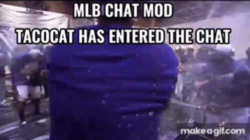 Tacocat Mlbchat GIF. This 498 x 280 animated GIF is part of our tafazzi collection. Created by Clipbruh. View the original animation, share it, or browse…