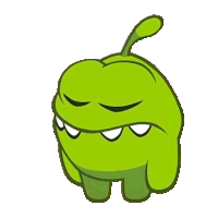 Take A Bow Om Nom Sticker