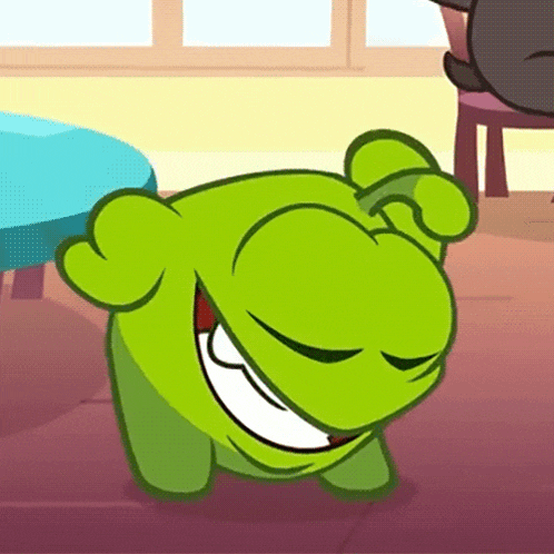 Taking A Bow Om Nom GIF
