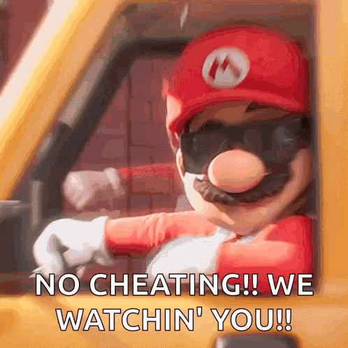 Taking Off Shades Mario GIF