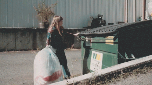 Taking The Trash Out Courtney Marie Andrews GIF. This 498 x 280 animated GIF is part of our taking out the trash collection. Created by…