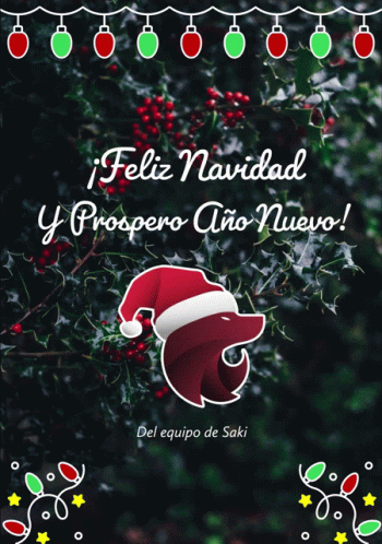 Tarjeta De Navidad Saki Feliz Navidad GIF. This 350 x 498 animated GIF is part of our imagenes de navidad collection. Related themes include feliz navidad…