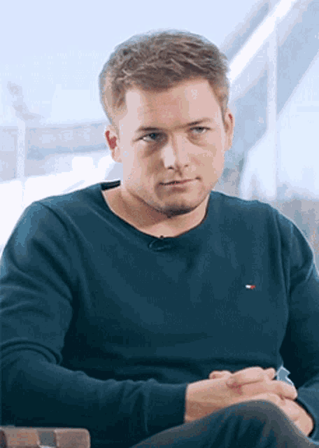 Taron Egerton Stare GIF