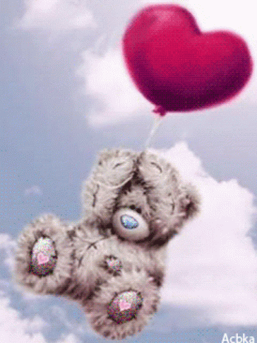 Tatty Teddy Floating GIF