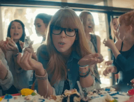 Taylor Swift Cake GIF. This 460 x 352 animated GIF is part of our taylor swift 22 collection. Related themes include cake, taylor swift. Created by…