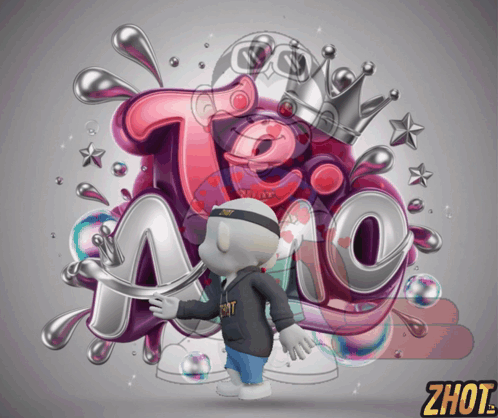 Te Amo Mucho Zhot Te Amo Sticker GIF. This 498 x 418 animated GIF is part of our frases de amor collection. Created by Zhot. View the original animation…
