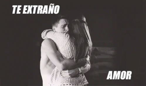 Te Extraño Amor Paraje Abrazandose GIF