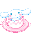 Tea Cup Spin Sticker