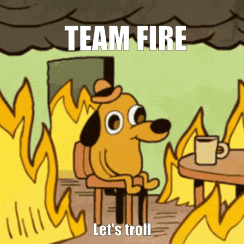 Team Fire Lets Troll GIF. This 498 x 498 animated GIF is part of our moving backgrounds collection. Created by invaderbins. View the original animation…