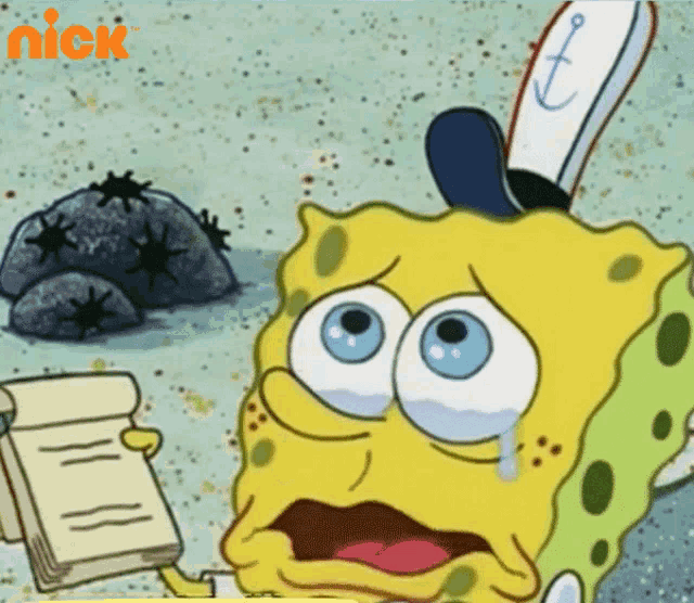 Tears Spongebob GIF