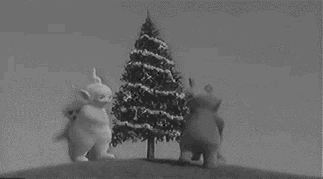 Teletubbies Christmas Tree GIF