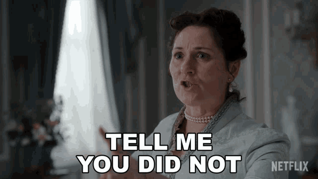 Tell Me You Did Not Violet Bridgerton GIF