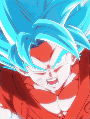 Teq Super Saiyan God Ss Goku Kaioken Ceaseless Combat GIF
