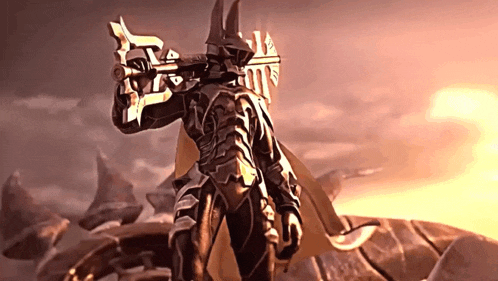 Terra In His Armour Stands With His Keyblade On His Back Kingdom Hearts Birth By Sleep GIF