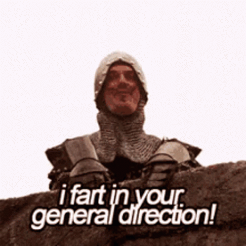 Terrible Insult GIF. This 498 x 498 animated GIF is part of our i fart in your general direction collection. Created by fidooinsurrecto. View the original…