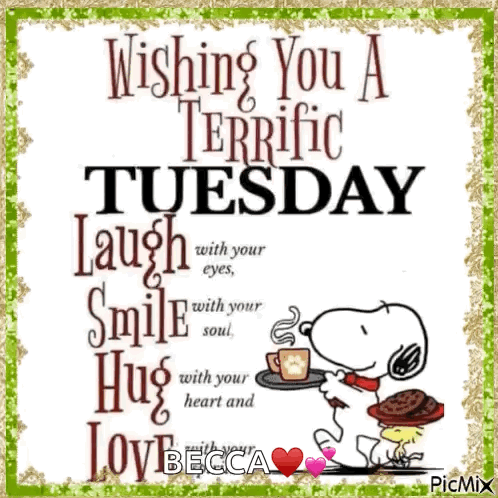 Terrific Tuesday GIF. This 498 x 498 animated GIF is part of our lustiger dienstag collection. Created by AaliyahBaby28. View the original animation, share…