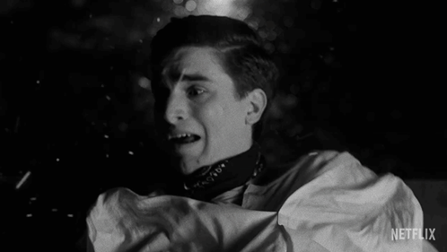 Terrified Edwin GIF