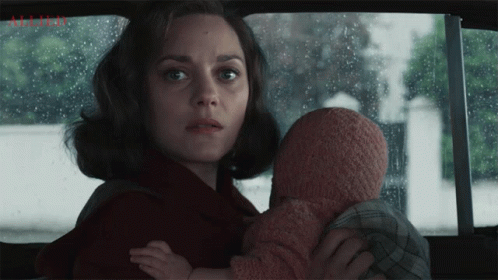 Terrified Marion Cotillard GIF