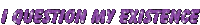 Text Glittery Sticker