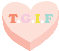 Tgif Heart Sticker