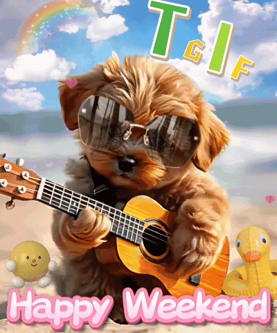 Tgif Thank God It'S Friday GIF. This 400 x 480 animated GIF is part of our happy weekend collection. Related themes include friday, weekend. Created by…