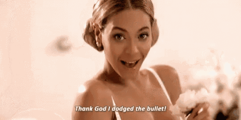 Thank God I Dodged The Bullet GIF