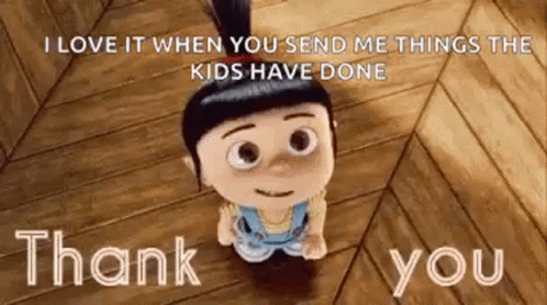 Thank You Agnes GIF. This 498 x 278 animated GIF is part of our thanks for your attention animation minions collection. Related themes include thank you…