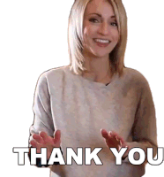 Thank You Ashley Crosby Sticker