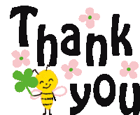 Thank You Bee Sticker