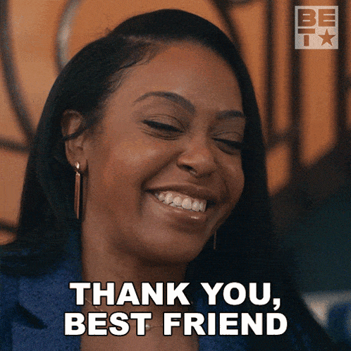 Thank You Best Friend Aja Edwards GIF