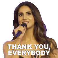 Thank You Everybody Vaani Kapoor Sticker