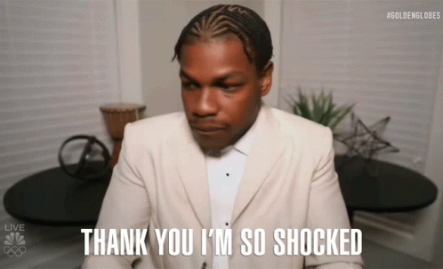 Thank You Im So Shocked GIF. This 498 x 303 animated GIF is part of our john boyega collection. Related themes include thank you, unbelievable, wow. Created…