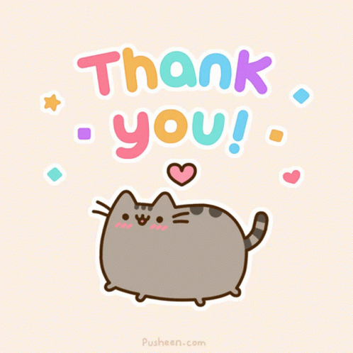 Thank You Pusheen GIF