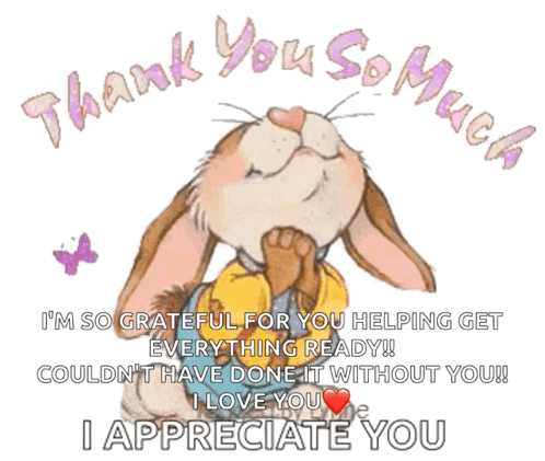 Thank You So Much Bunny GIF