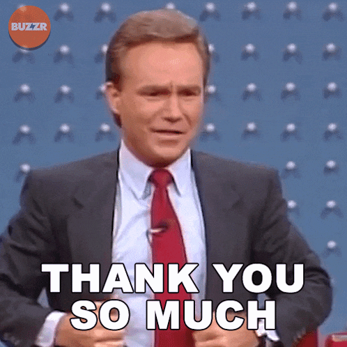 Thank You So Much Buzzr GIF