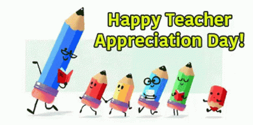 Thank You So Much Teachers Happy Teacher Appreciation Day GIF. This 498 x 247 animated GIF is part of our multitasking teacher collection. Created by…