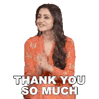Thank You So Much Trisha Krishnan Sticker