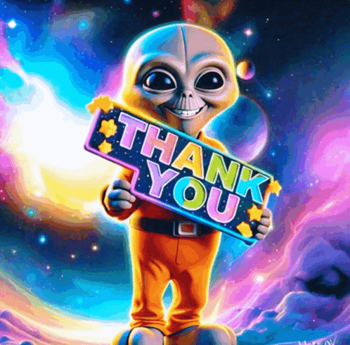 Thank You Thanks GIF. This 498 x 490 animated GIF is part of our gracias por su atencion para diapositivas collection. Related themes include alien, thank…
