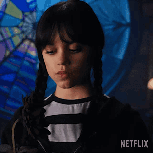Thank You Wednesday Addams GIF