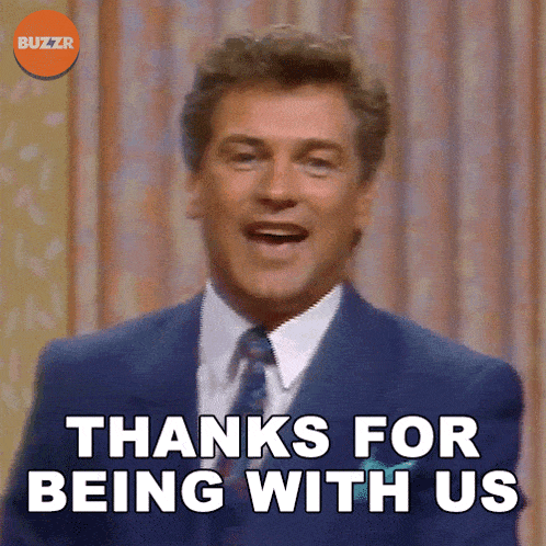 Thanks For Being With Us Buzzr GIF