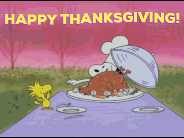 Thanks Giving Snoopy GIF