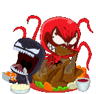 Thanksgiving Dinner Carnage Sticker