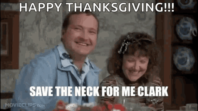 Thanksgiving Save The Neck For Me GIF